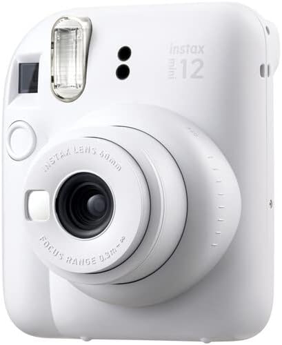 FUJIFILM INSTAX MINI 12 Film Camera Clay White Bundle - Image 4