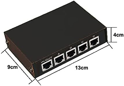 Toptekits 4 Port Way 8P8C RJ45 Network Ethernet Splitter Manual ABCD Sharing - Image 10