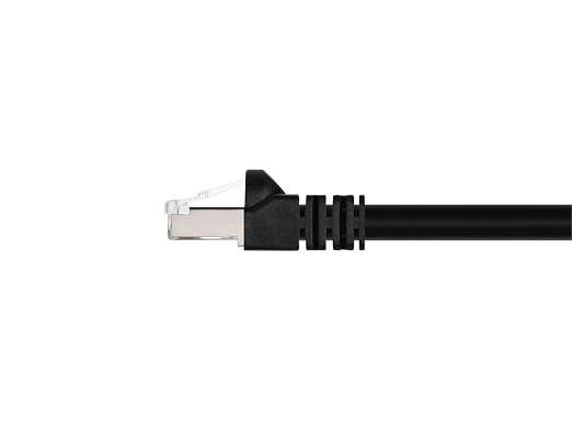 Monoprice Cat6A 14ft Black Patch Cable Double Shielded 26AWG 10G Pure Bare - Image 2