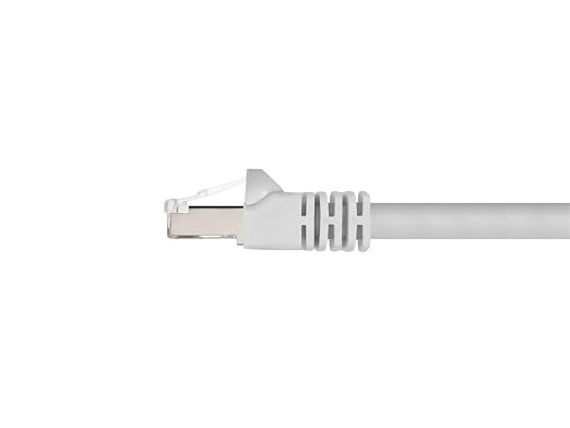 Monoprice Cat6A 5ft White Patch Cable Double Shielded 26AWG 10G Pure Bare - Image 2