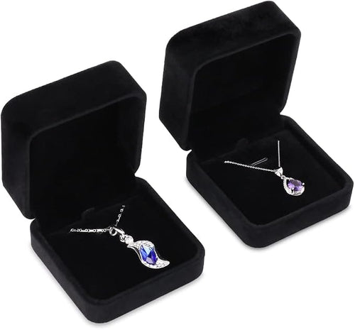 2Pcs Classic Velvet Necklace Box - Image 2