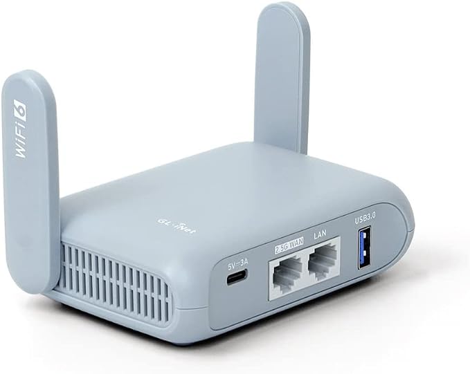 GL.iNet GL-MT3000 Portable Travel Router, Pocket Wi-Fi 6 Wireless 2.5G Router by GLiNet