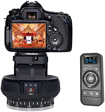 2.4G Electronic Camera Tripod Head, Motorized Panoramic Tripod Head + 360° by VBESTLIFE