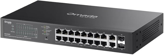 TP-Link Omada 16 Port Gigabit Easy Managed, PoE Switch, 150W Budget, PoE+ - Image 3