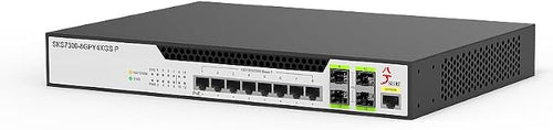 12-Port 2.5G L2 Managed POE Switch, 8xRJ45 Ports and 4x10G SFP+, 124W Power by XikeStor