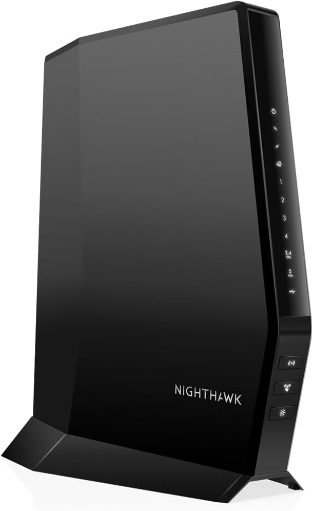 NETGEAR Nighthawk Modem Router Combo DOCSIS 3.1 Cable Modem and WiFi 6 Router by Amazon+Renewed