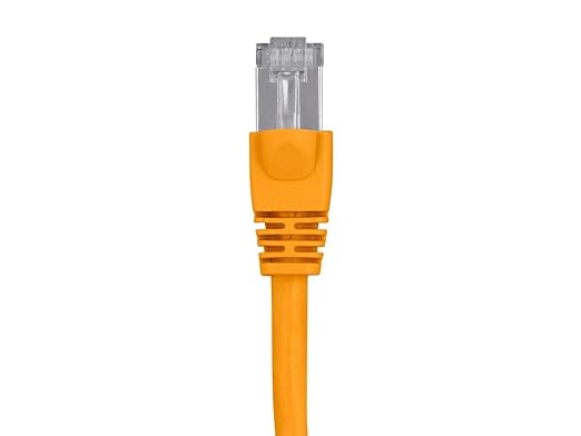 Monoprice Cat6A 5ft Yellow Patch Cable Double Shielded 26AWG 10G Pure Bare - Image 2