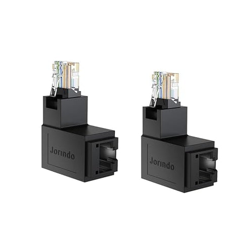 2PCS RJ45 Male to Female Adapter by Strhowill