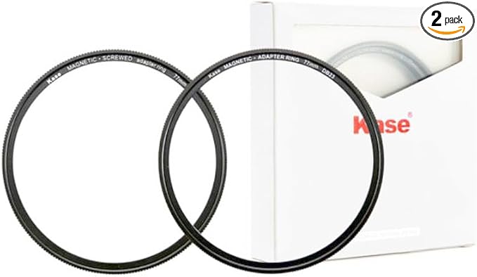 Kase Magnetic Adapter Set - 77mm Filter Magnetic Adapter and 77mm Lens Magnetic by KaseFilter