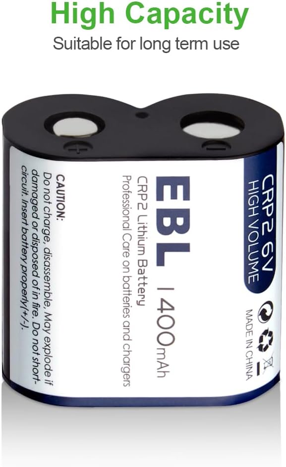 EBL CR-P2 Lithium Photo Battery 6V 1400mAh | Compatible - Image 6