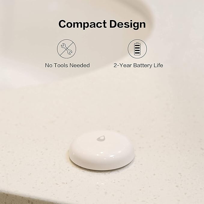 Aqara Water Leak Sensor 3 Pack & Zigbee Hub Kits, Zigbee Wireless Water Leak - Image 3