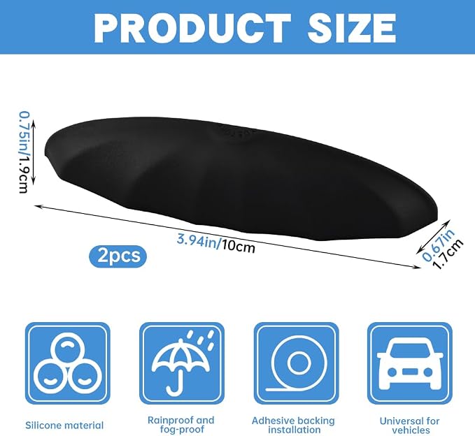 2Pcs Rear View Backup Camera Cover, Universal Car reversing Camera Rain Cover - Image 2