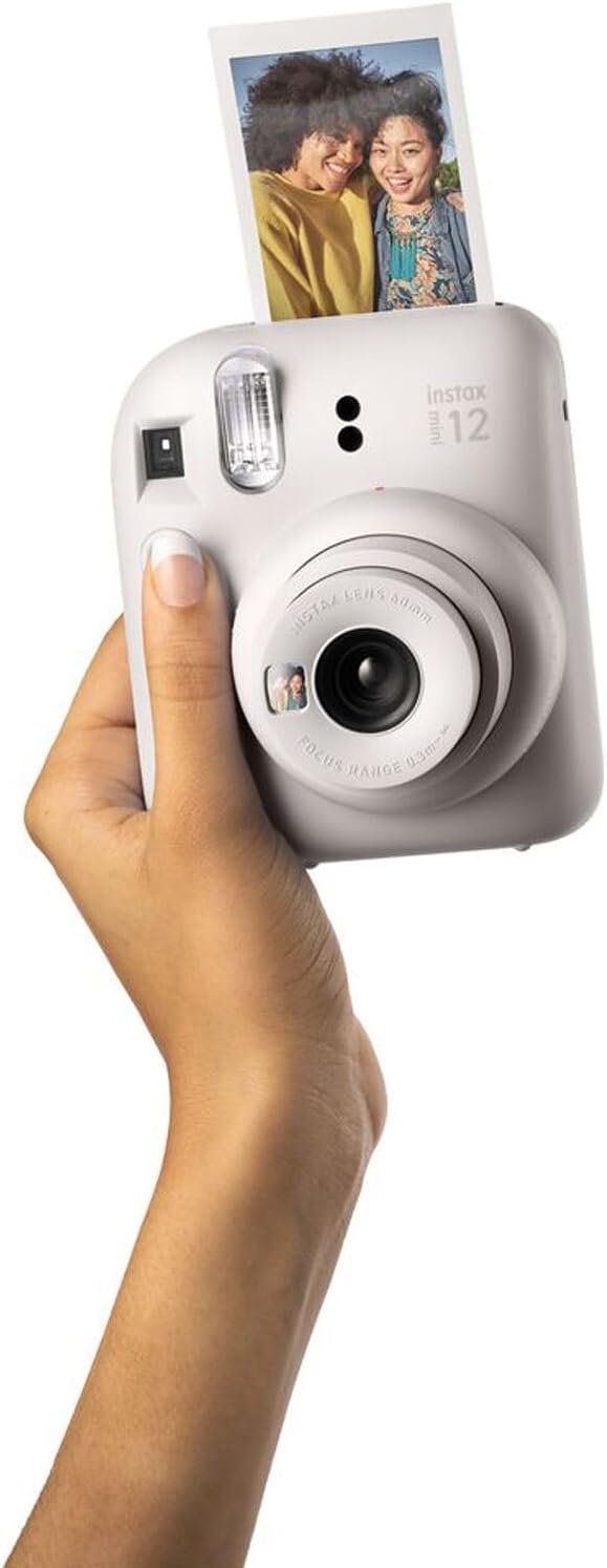 Fujifilm Instax Mini 12 Instant Camera Clay White Bundle - Image 8