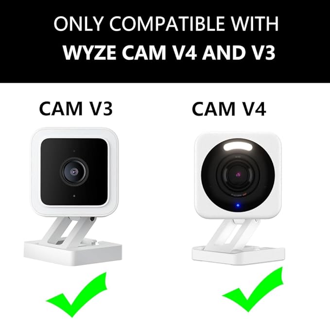 Window Mount for Wyze Cam V4 and V3, Through Windows Glass Surfaces Use Cam V4 - Image 2