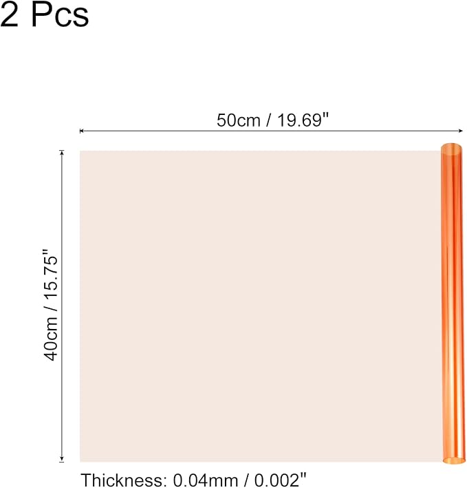 MECCANIXITY Lighting Gel Filter 15.7x19.7 Inch Orange 85C Color Correction Sheet - Image 2
