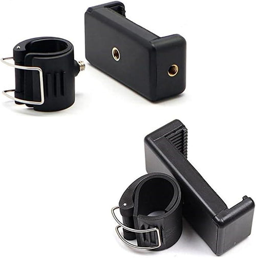 2 Pack Selfie Stick Mount Phone Holder Clip Clamp Pole Phone Mount by Unknown