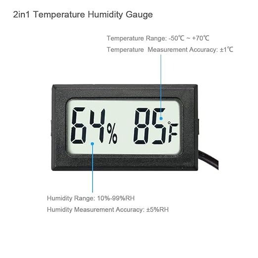 4-Pack Mini Digital Hygrometer Thermometer Gauge - Image 3
