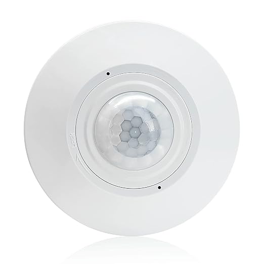 RAYZEEK Ceiling Mount 360 degree PIR Occupancy Motion Sensor, 8-12M High by RAYZEEK
