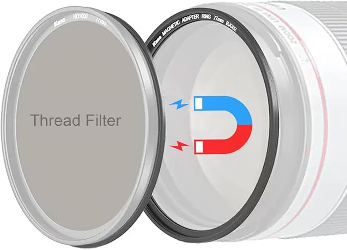 Kase 82mm Magnetic Lens and Filter Adapter Ring Kit by KaseFilter