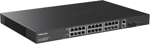 24 Port Full Gigabit PoE Switch by RealHD