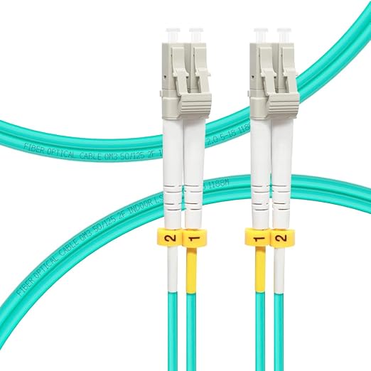 FLYPROFiber- LC to LC Fiber Patch Cable OM3 0.2M, Length Options: 0.2m-200m by FLYPROFiber