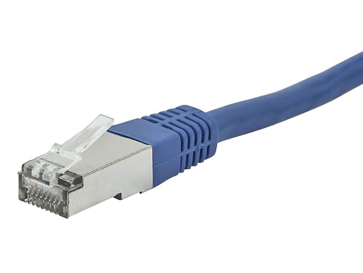 Monoprice Cat6A 50ft Blue Patch Cable Double Shielded 26AWG 10G Pure Bare - Image 3