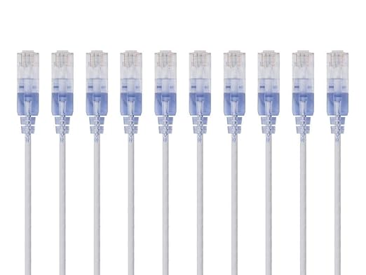Monoprice - 133267 SlimRun Cat6A Ethernet Patch Cable - Snagless RJ45 UTP Pure - Image 5