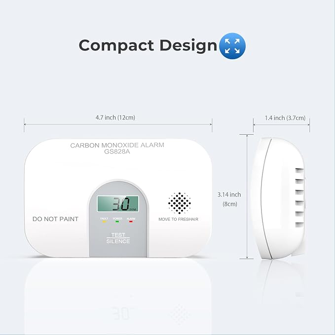 Siterwell Travel Carbon Monoxide Detector, 10 Year Product Life Carbon Monoxide - Image 4
