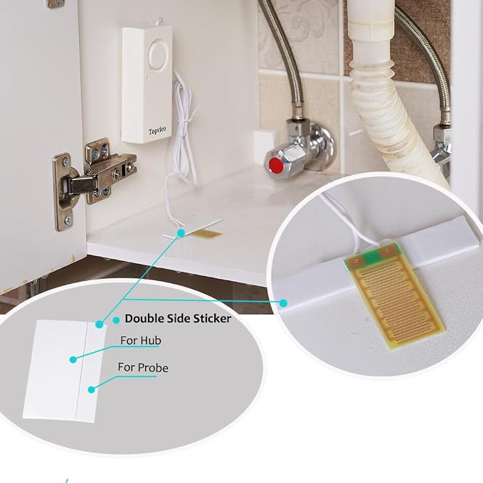 Water Alarms for Basements, Heater Leak Detector, Sump Pump Overflow RV - Image 3