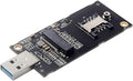 NGFF M.2 Key-B WWAN to USB 3.0 Adapter Riser Card w SIM Slot by NFHK