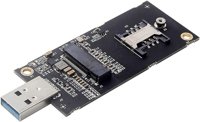 NGFF M.2 Key-B WWAN to USB 3.0 Adapter Riser Card w SIM Slot by NFHK