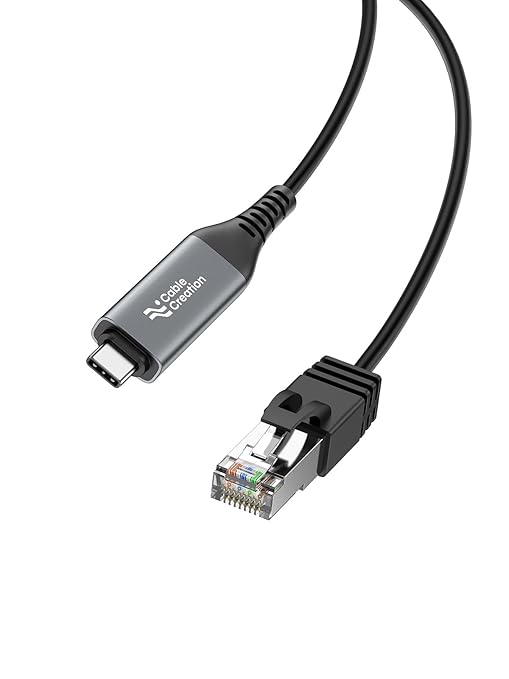 CableCreation USB C to Ethernet Cable 10FT, USB C to RJ45 Internet LAN Network by CableCreation