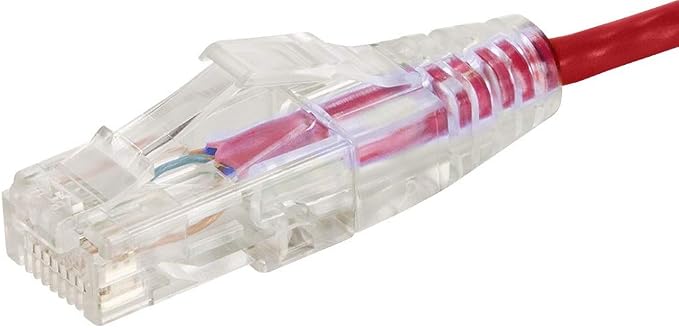 Monoprice Cat6 10ft Red Component Level Patch Cable UTP 28AWG 550MHz Pure Bare - Image 3