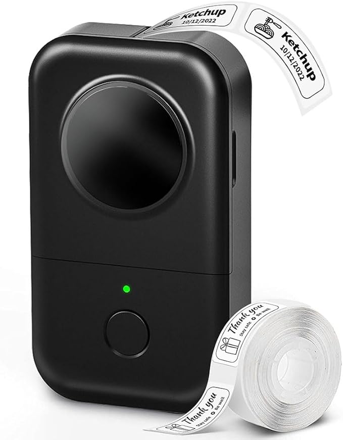 Phomemo D30 Label Maker Machine, Inkless Thermal Label Printer Portable Sticker by Phomemo