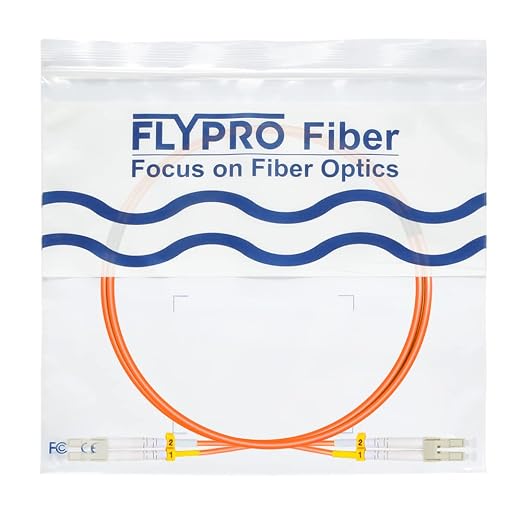 FLYPROFiber- 2M/7ft OM1 LC to LC Fiber Patch Cable, Length Options: 0.2m-100m - Image 7