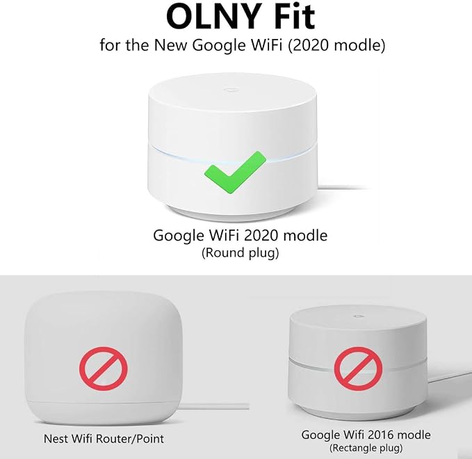 Pefecon Outlet Wall Mount for Google WiFi AC1200, No Messy Wires Space Saving - Image 4