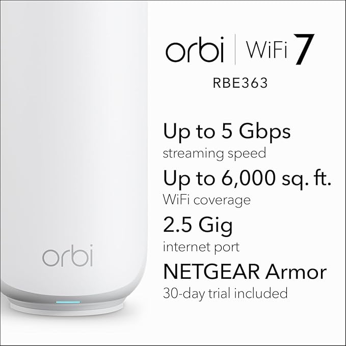 NETGEAR Orbi 360 Series Dual-Band WiFi 7 Mesh Network System - Image 2