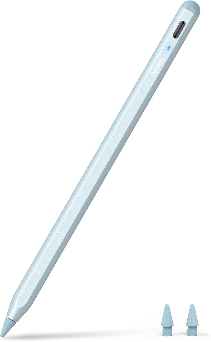 Metapen Pencil A8 for Apple iPad 2018-2026, Palm Rejection, Pixel Precision by metapen