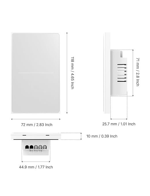 MOES Full Touch Smart Switch, ZigBee SF(Star Feather 2026 Version Wall Light - Image 8