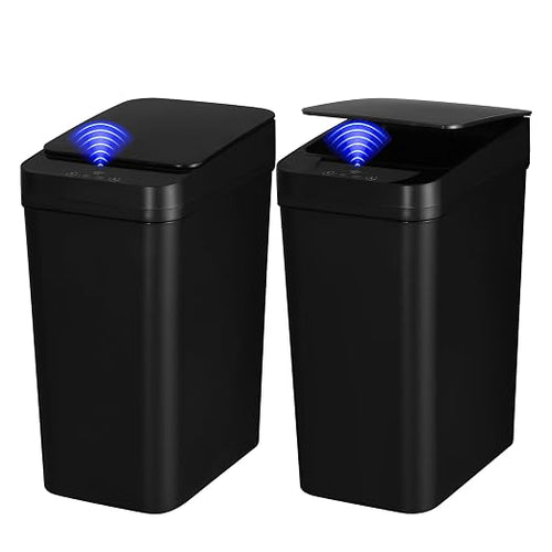 2 Pack Bathroom Trash can, Smart Touchless Trash Can, Automatic Motion Sensor by Unknown