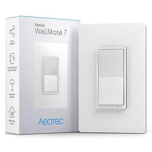 Z-Wave Wireless Remote Control/Scene Controller, Aeotec WallMote 7, Trigger by Aeotec