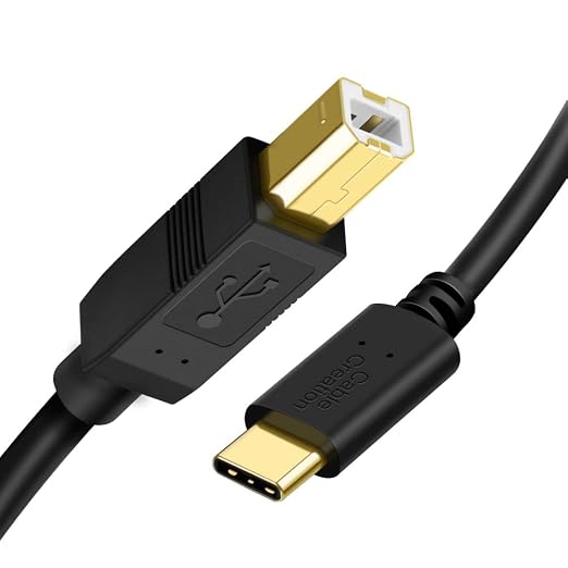 CableCreation USB C Printer Cable 3.3FT 2 Pack, USB-C to USB-B Cord Type C to by CableCreation