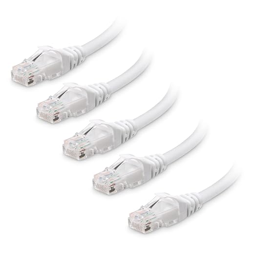 Cable Matters 10Gbps 5-Pack Snagless Short Cat 6 Ethernet Cable - 1ft by CableMatters