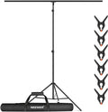 Neewer T-Shaped Background Backdrop Support Stand Kit, 8.5ft/2.6m Tall by Neewer