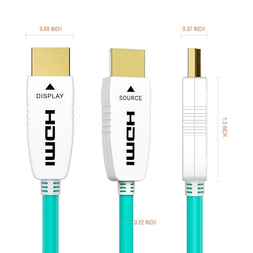 RUIPRO 8K Fiber Optic HDMI Cable 20 Feet 48Gbps 8K60Hz 4K120Hz Dynamic HDR eARC - Image 7