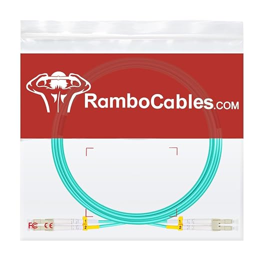 OM3 Fiber LC to LC Patch Cable Multimode 26ft/8m, MM Fiber Optic Patch Cable - Image 7