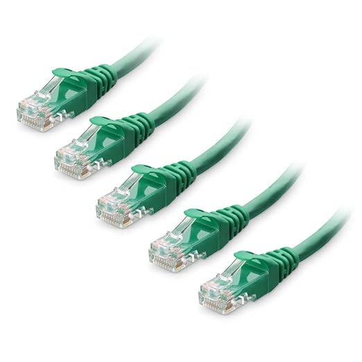 Cable Matters 10Gbps 5-Pack Snagless Cat 6 Ethernet Cable - 7ft by CableMatters