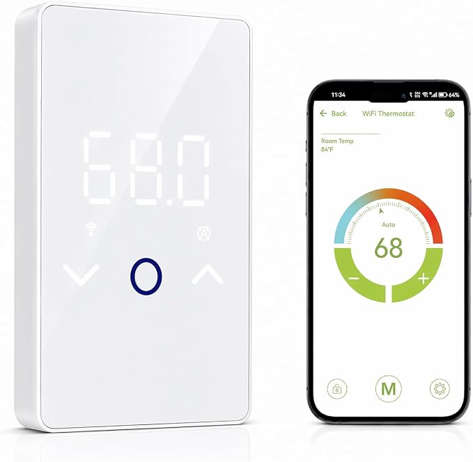 MAXKOSKO 1PC WiFi Smart Thermostat by MAXKOSKO