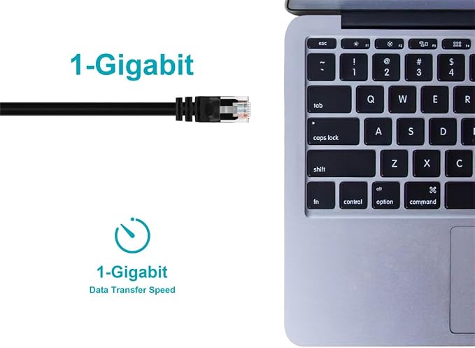 Monoprice Cat5e 2ft Black Patch Cable UTP 24AWG 350MHz Pure Bare Copper - Image 5