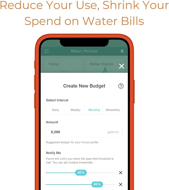 Flume 2 Smart Home Water Monitor & Leak Detector – WiFi Connected, Real-Time - Image 4